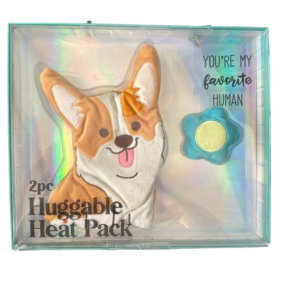2 Pc Huggable Heat Pack DOG Heating Pad Soft Microwaveable Hot or Cold Pad - Picture 1 of 3